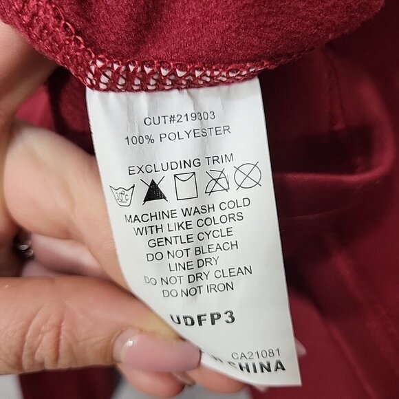 Rawlings Athletic Top Red Maroon Mens M Medium Long Sleeve Number 20 - Picture 11 of 12